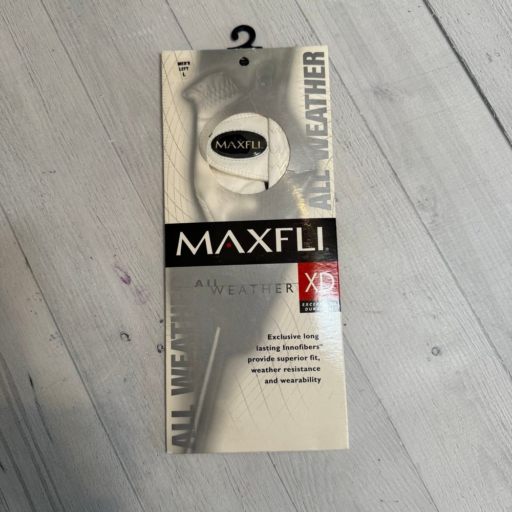 Maxfli XD All Weather Left Handed Regular Golf Glove mens left large‎ NEW